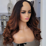 100% Human hair U part wig  Body wave