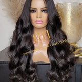 100% Human Hair V part minimal leave out wig Bodywave