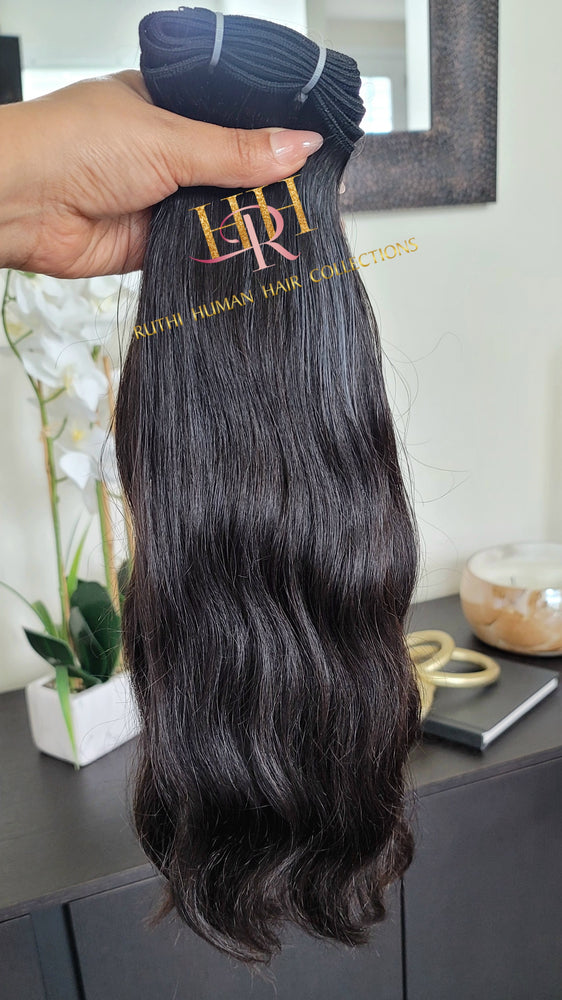 Natural wave 100% Raw Human hair cuticle intact Bundles