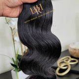 Body wave 100% Raw Human hair cuticle intact bundles.