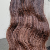 100% Raw Human hair cuticle intact Bundles natural wave deep brown ombre