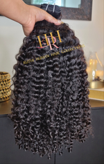 100% brumese curly Raw Human hair cuticle intact bundles.