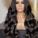 100% Human Hair V part minimal leave out wig Bodywave