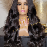 100% Human Hair V part minimal leave out wig Bodywave