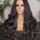 100% Human Hair U part wig ( layers cut)