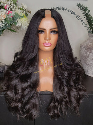 100% Human Hair U part wig ( layers cut)