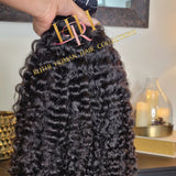 100% brumese curly Raw Human hair cuticle intact bundles.