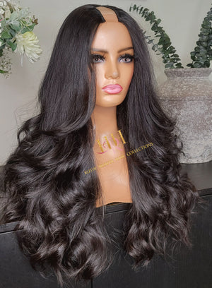 100% Human Hair U part wig ( layers cut)