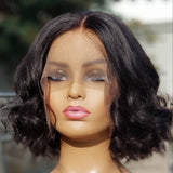 100%Humanhair lace front wig Body wave Bob
