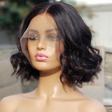 100%Humanhair lace front wig Body wave Bob