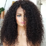 100% Humanhair lace closure wig deep/kinkiy curly