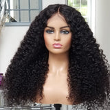 100% Humanhair lace closure wig deep/kinkiy curly