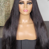 100% Human hair lace front wig straight