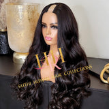 100% Human Hair U part wig Bodywave