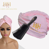 Detangling Brush and Microfiber Hair Towel Bundle offer