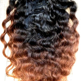100% Human Hair Clip Ins Colored
